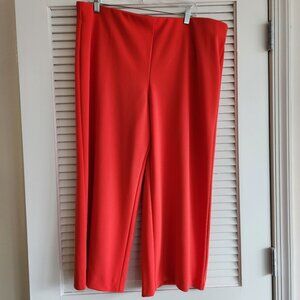 LOFT Plus Petite Pull-On Crop Pants in Orange - XLP